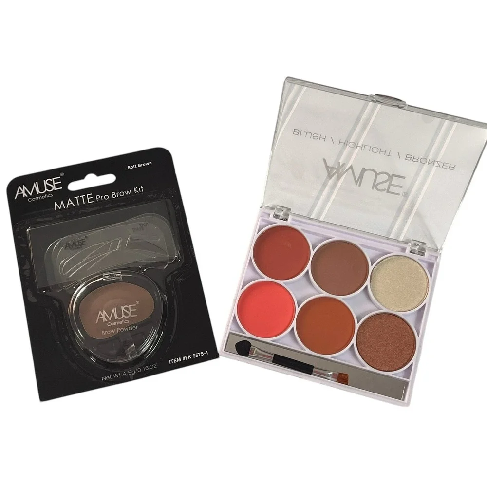Makeup‎ Bundle 2 Pc Amuse Beauty Lot New Sealed Cosmetics